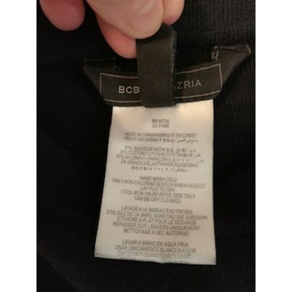 BCBG Max Azria Small Ribbed Black Riding Style Legging Ranch Western Wear - Picture 6 of 6